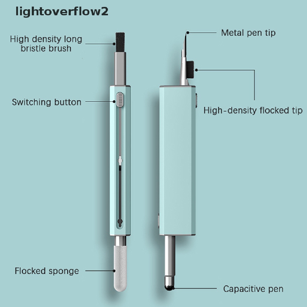 (lightoverflow2) Pena Pembersih Keyboard Digital 4 In 1 Dengan Kapasitif (ID)