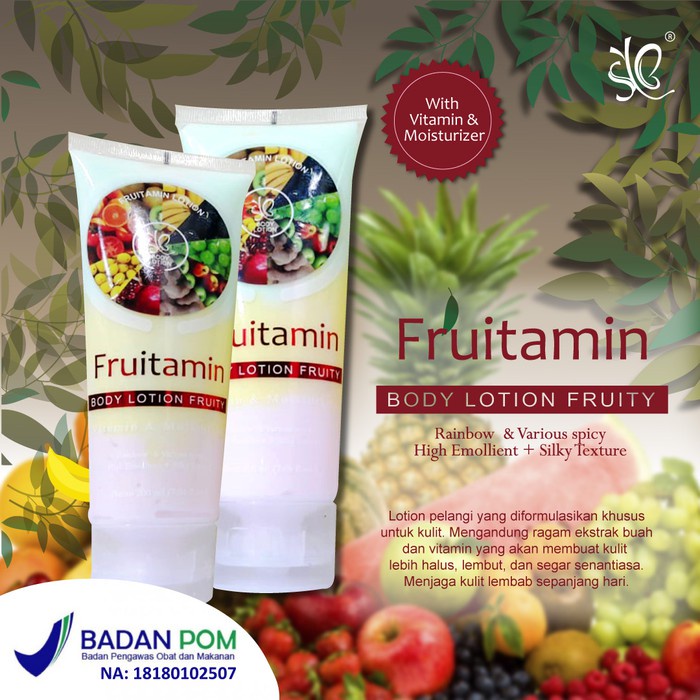 ✨ AKU MURAH ✨ SYB Fruitamin Body Lotion Fruity (Lotion Fruitamin) BPOM