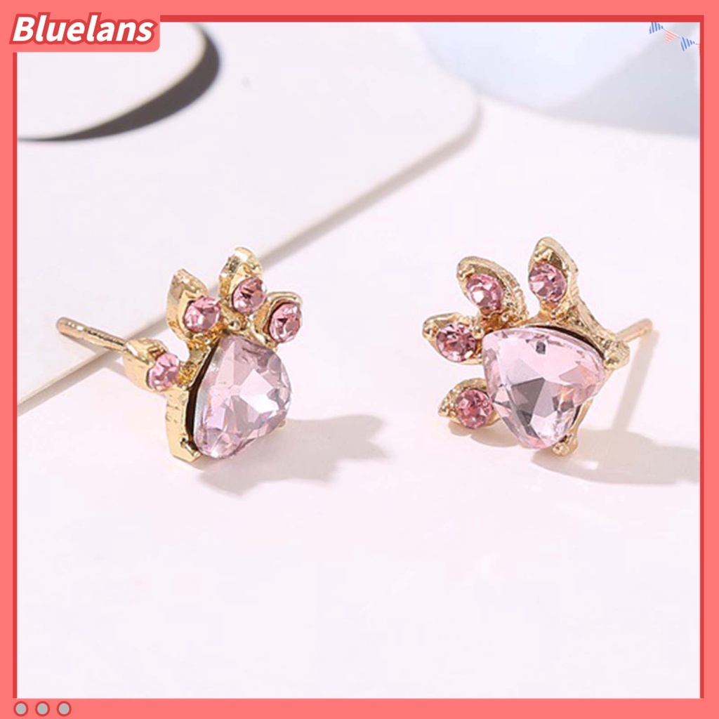 Bluelans 1 Set Anting Stud Kalung Gelang Cincin Bahan Alloy Anti Alergi Untuk Pesta