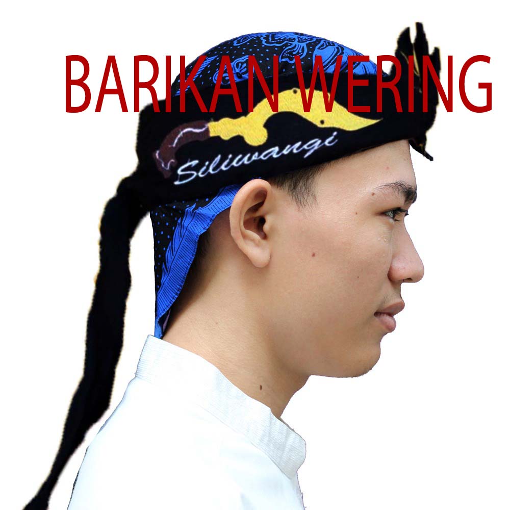 Blangkon Iket Ikat Batik Sunda Kujang Padjajaran Siliwangi Batik Badui