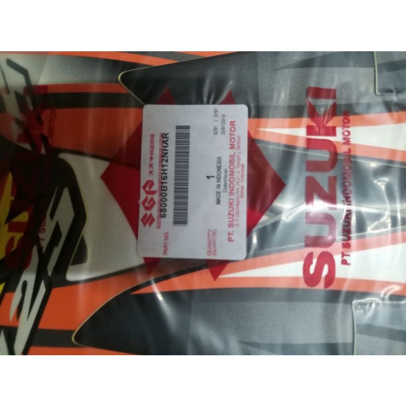 STRIPING SHOGUN RR HITAM GREY 125 CC SGP 2010