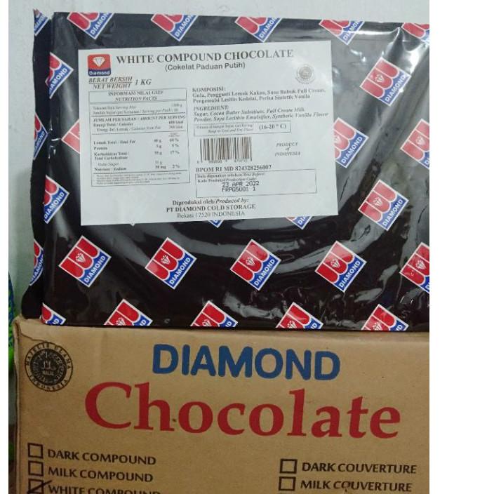 

Terbaru 10.10 Diamond coklat putih/white chocolate coumpound 1kg !!