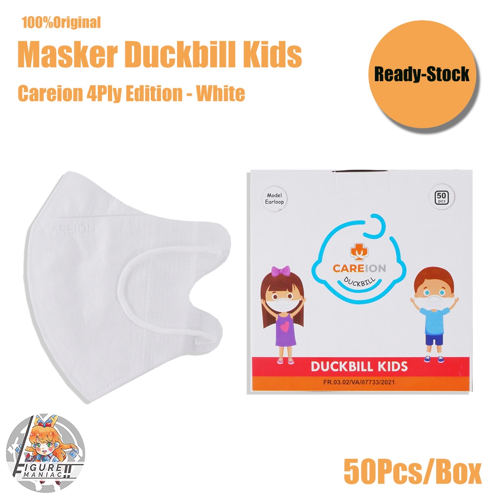 Figure Maniac - Masker Duckbill Careion Anak 3 Ply isi 50 Pcs Original