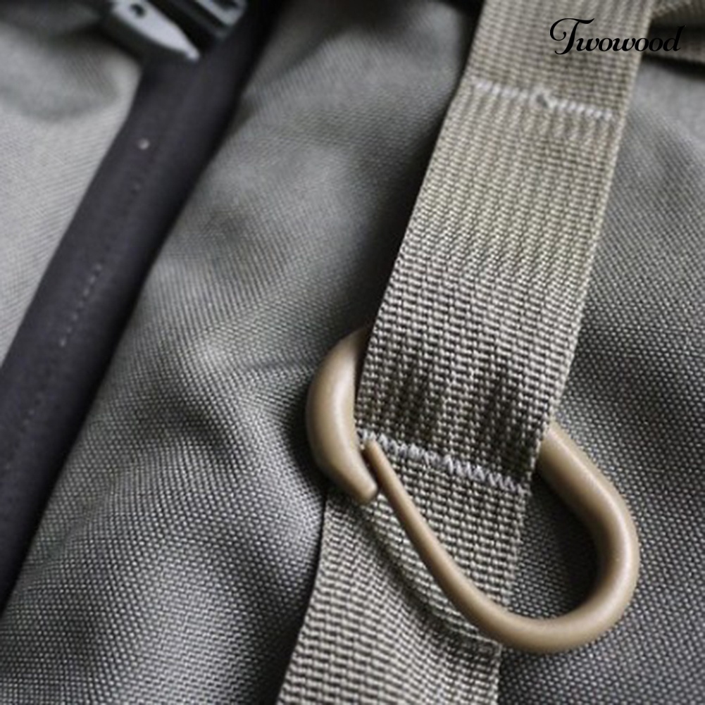 Twowood 5Pcs Klip Carabiner Universal Bentuk U Untuk Tas Backpack