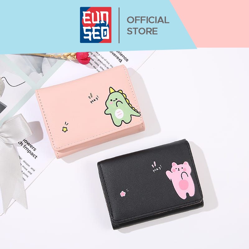 Dompet Wanita Karakter Cute Motif Hey Animal Premium Fashion Korea Women Wallet EUNSEO