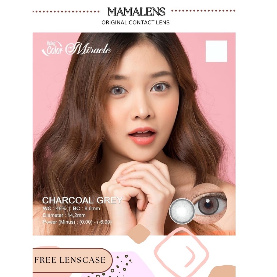Softlens Miracle -0.50 sd -2.75 Free Lenscase -MAMALENS