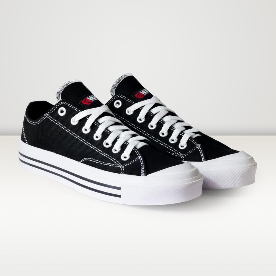 Rekomendasi VENTA - Basic Low Black - Sepatu Original - Sepatu Pria - Sepatu Sekolah - Sepatu Murah