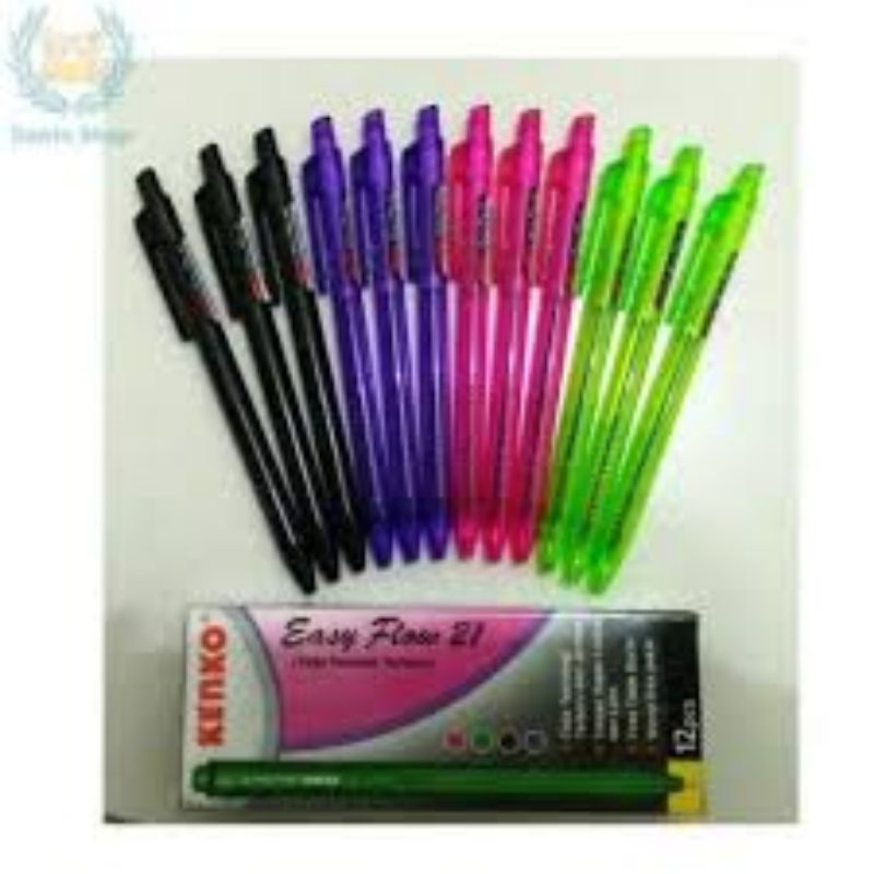 Pulpen Kenko Easy Flow 21 Hitam / Ballpoint Original Kenko