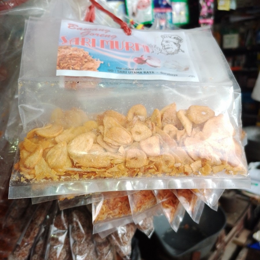 

Bawang Putih Goreng (SARI MURNI) - 1 pcs (+- 25 gram)