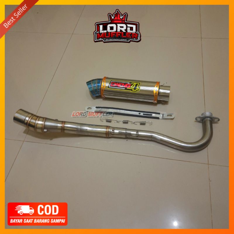knalpot racing DAENG4 pnp jupiter/revo/blade/supra/karisma/vega/shogun/smash/grand/c70
