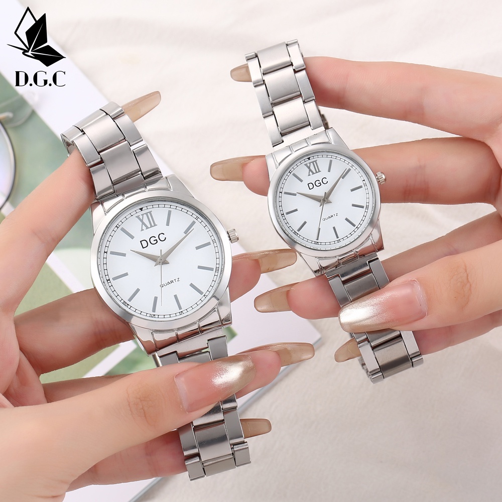 ✨DGC✨ COD JAM TANGAN WANITA MENONTON TALI STAINLESS STEEL RANTAI CRYSTAL KRISTAL PREMIUM WOMEN WATCH C95