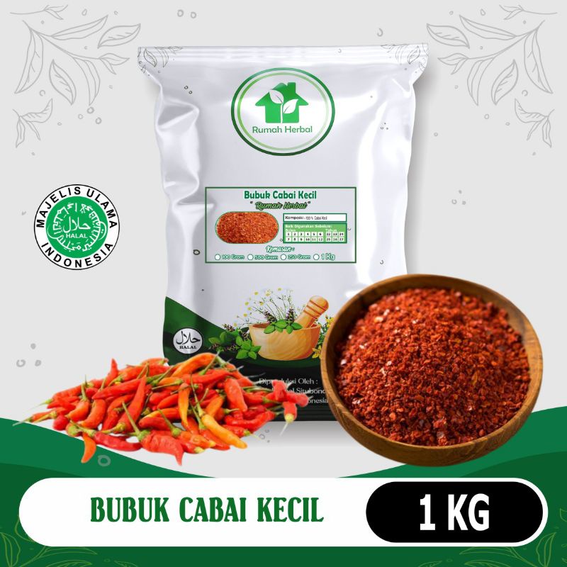 

Bubuk cabai kecil murni kemasan 1kg