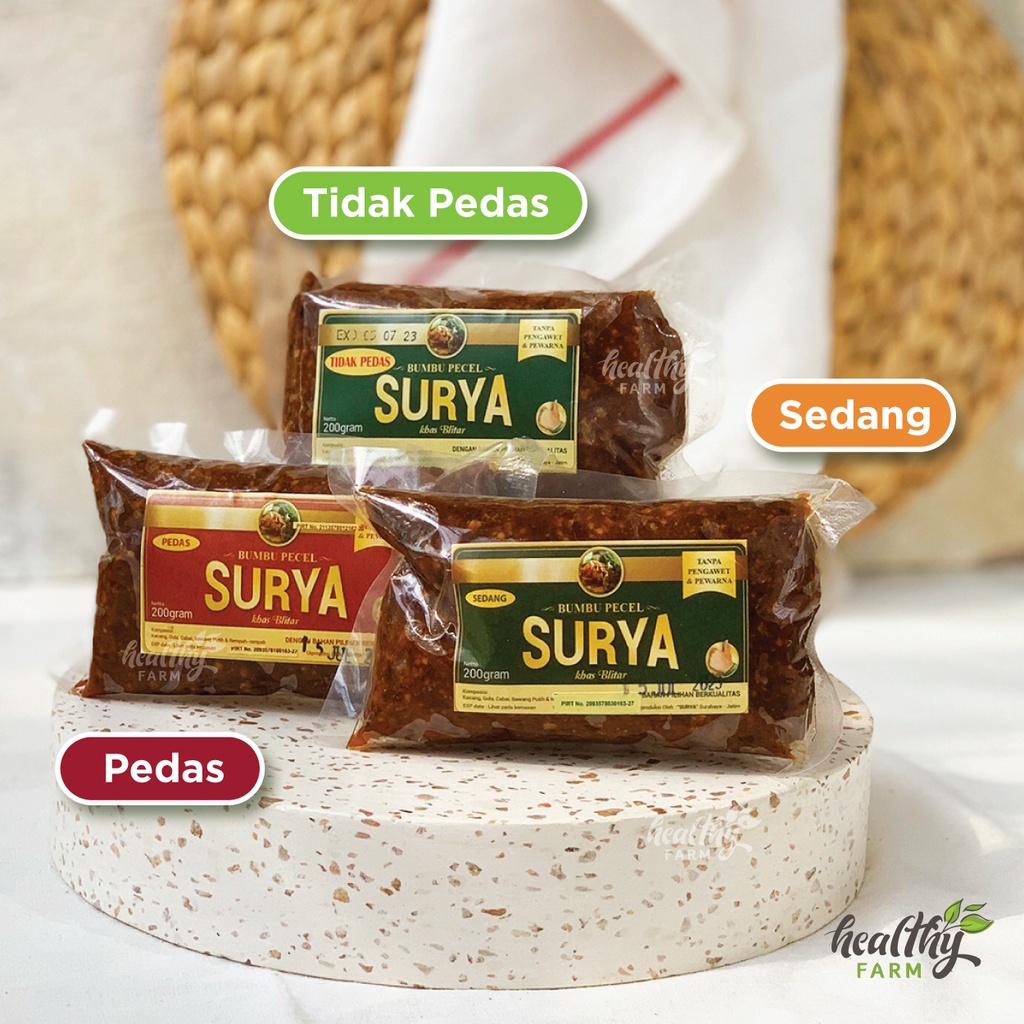 Sambal Pecel / Bumbu Pecel / Sambel Pecel / Bumbu Kacang Siap Makan Surya 200g