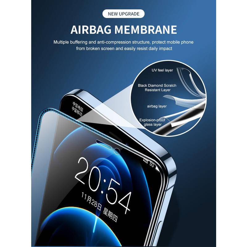 Pelindung Layar Tempered Glass Anti Sinar Biru Untuk iphone 14 13 12 Pro MAX X XS MAX XR