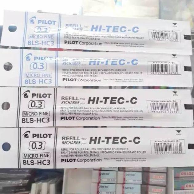 

(PROMO 0H036) refill Hitec pilot 0.3 0.4 0.25 mm pen makna hitam dan biru refill hi tech pilot satuan isi ulang hi tech ❊