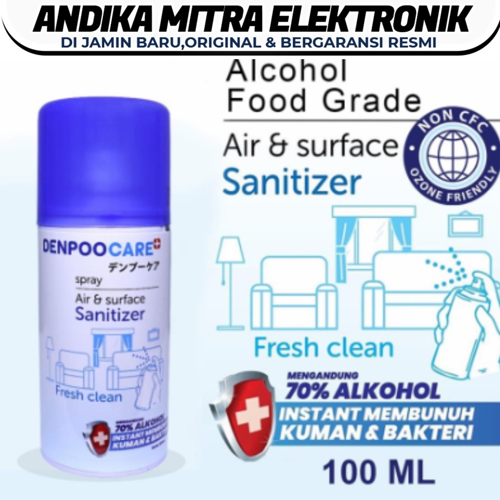 Sanitaizer DCARE AIR DAN SURFACE SANITIZER 100ml Cepat Bunuh Kuman dan Bakteri