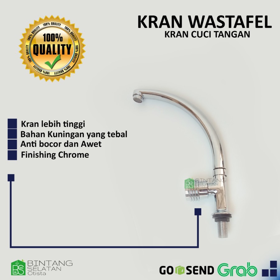 KRAN SINK KRAN BAK CUCI PIRING  KERAN WASTAFEL FRATINNI KUNINGAN