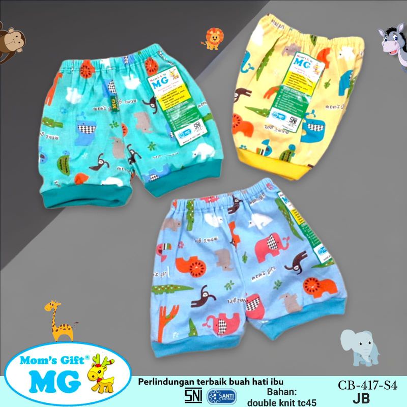 3Pcs Setelan MOM'S GIFT Pendek  - Setelan Bayi New Born SNI / set Baju bayi baru lahir