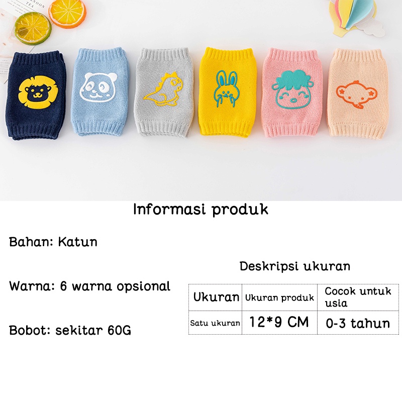 Pelindung Lutut Anak Bayi Anti Slip /Baby Kneepad / Knee Protector Kaos Kaki B238