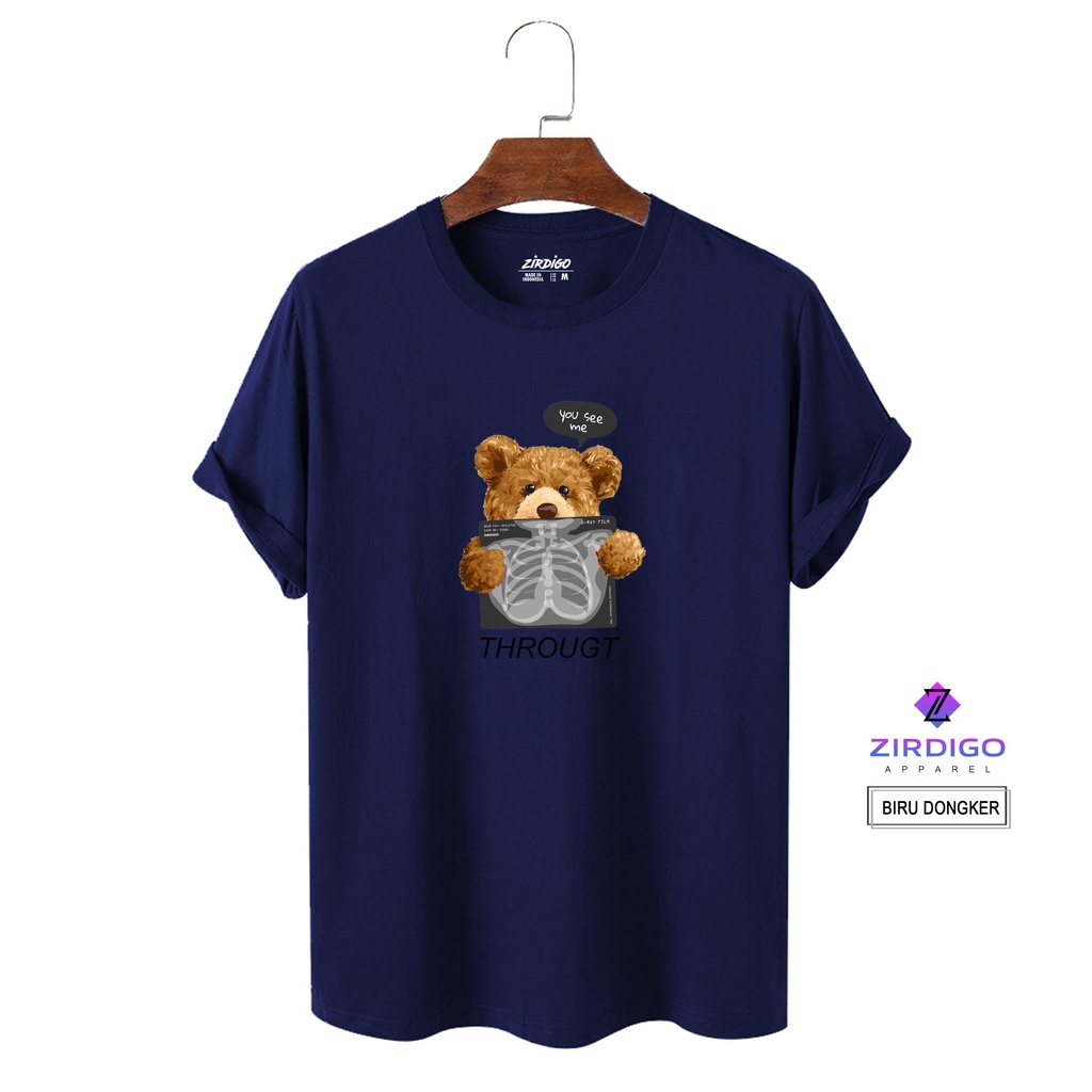 COD Baju Kaos Distro THROUGT Lengan Pendek Premium Quality Sablon Printing Kaos Murah Kaos Gambar Terlaris