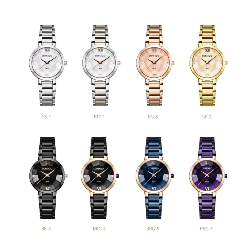 JAM TANGAN WANITA LORENZO R-7059L 7059L 7059 ORIGINAL ANTI AIR RANTAI