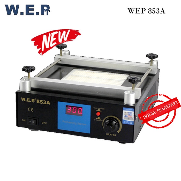 Soldering Kit Wep Digital Infrared Preheating Blower Station 853A Hitam Original