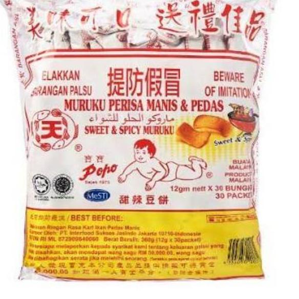 

Star 10.10 Popo Muruku Pedas Manis 30x12gr !!