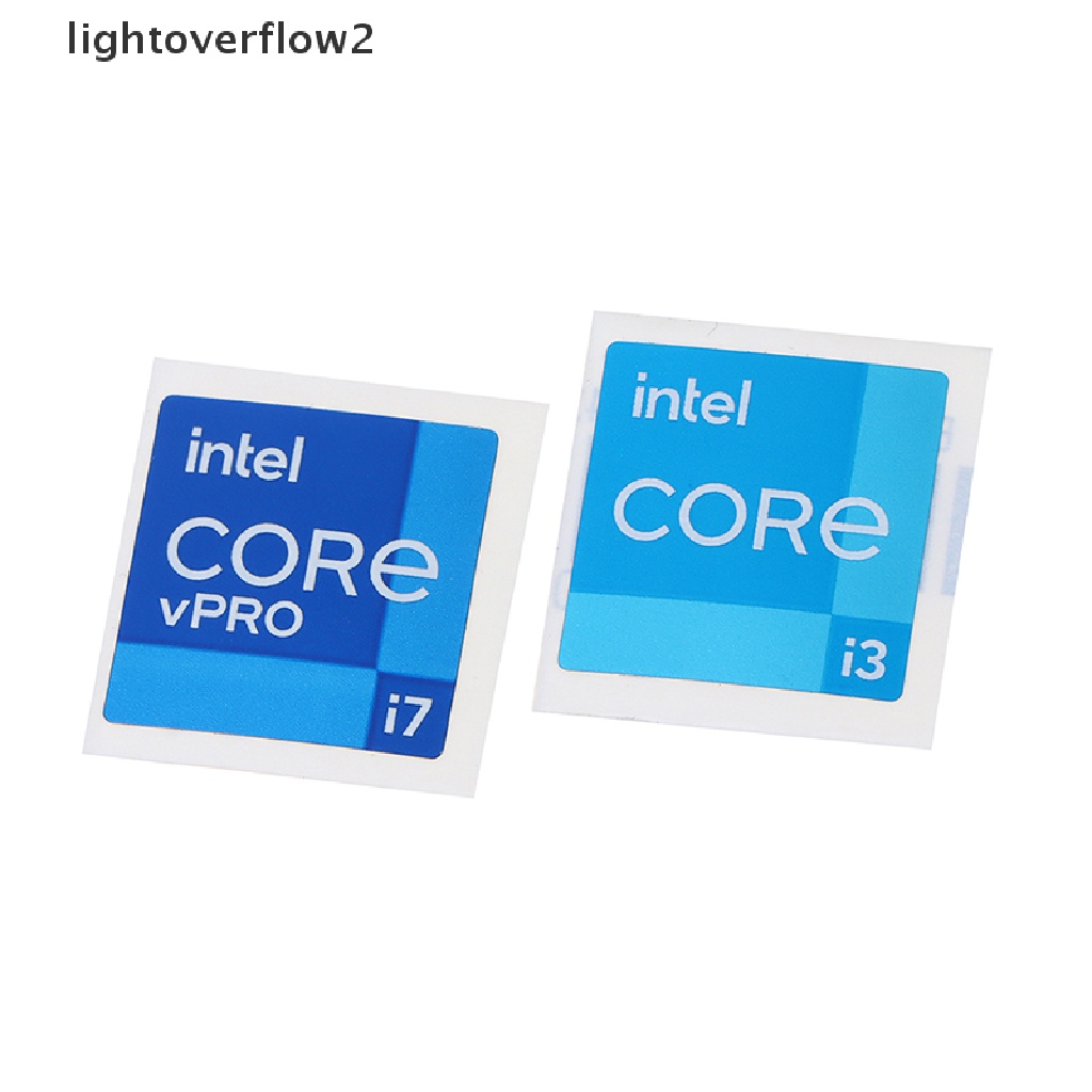 (lightoverflow2) 5pcs / Set Stiker 11 Generation i3 i5 i7 VPRO Untuk CPU / Laptop / Desktop (ID)