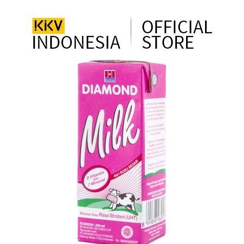 

KKV Diamond UHT Milk Susu Strawberry 200 ML