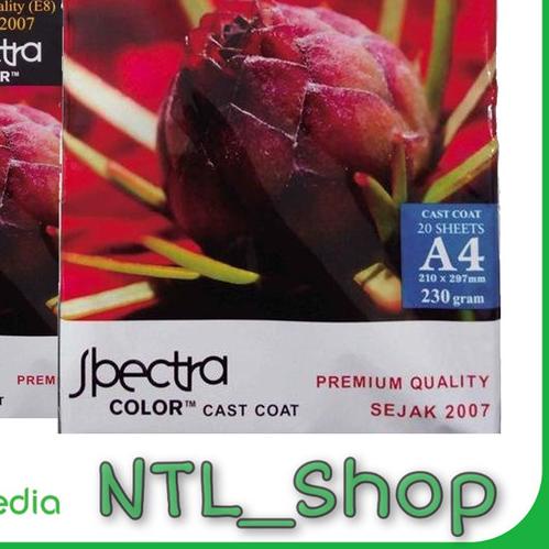 

Kertas Glossy Photo Spectra A4 230 gsm/KERTAS FOTO SPECTRA