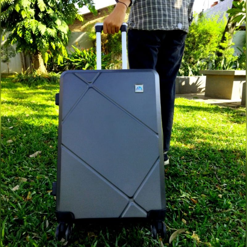 KOPER FIBER  20 INCH POLO  HARDCASE ANTI PECAH  ORI - Kabin Size