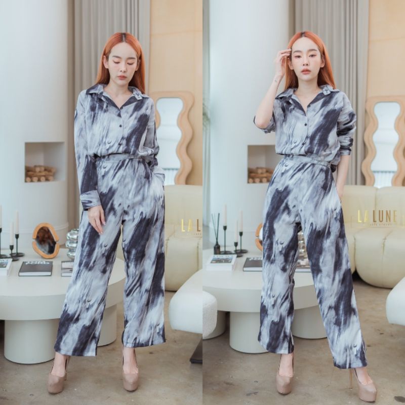 SETELAN LALUNE MARBLE TIE DYE 100% ORIGINAL IMPORT BANGKOK