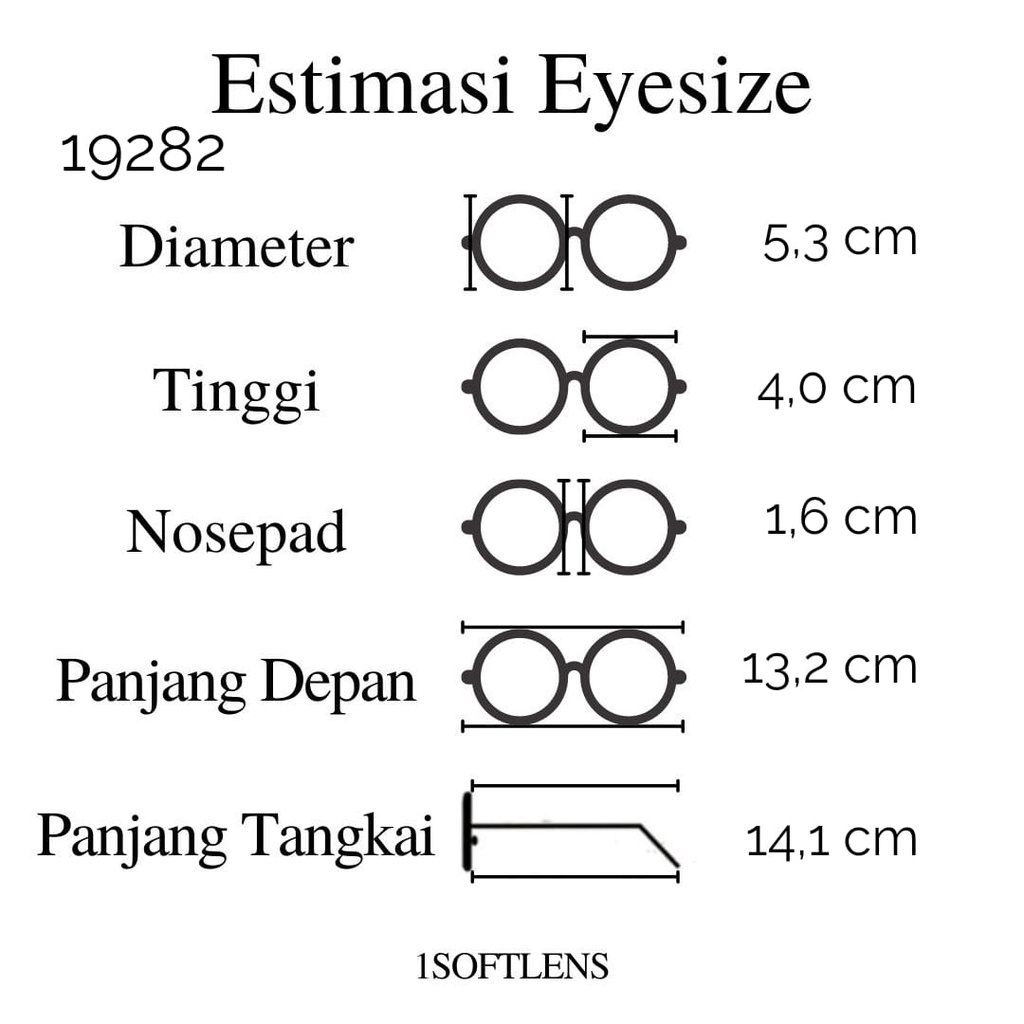 PAKET KACAMATA FRAME + LENSA TYPE 19282