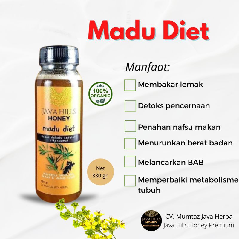 

MADU DIET "By.Javahill raw honey