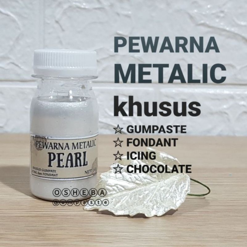 

pewarna gumpaste metalic PEARL 50gr