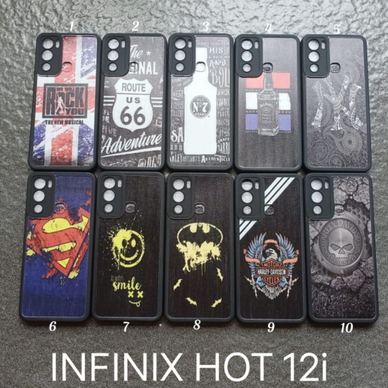 Case gambar infinix HOT 12i motif cowok soft softcase softshell silikon cover casing kesing housing
