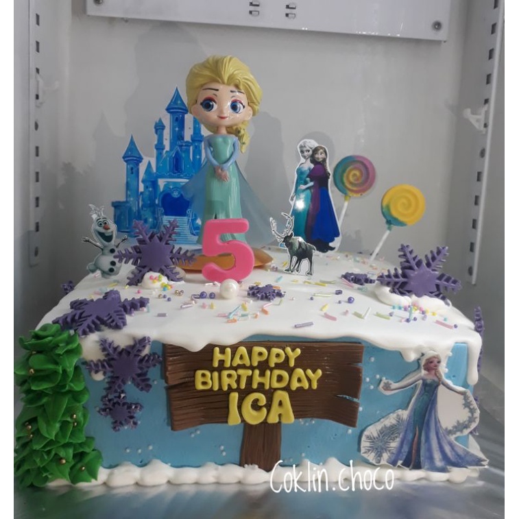 

KUE ULANG TAHUN FROZEN ELSA/ CAKE BIRTHDAY FROZEN / KUE ULTAH PRINCESS ELSA FROZEN