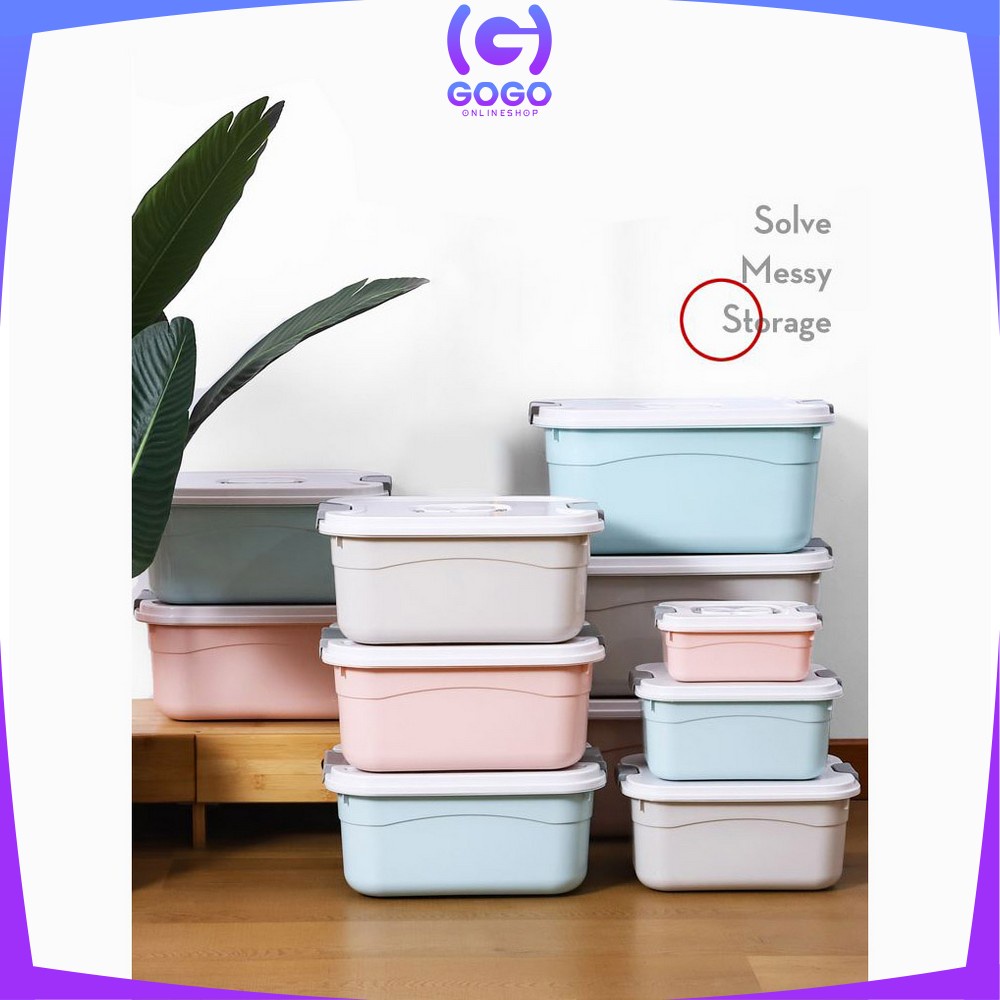 GOGO-C272 Container Box 3IN1 Storage Organizer Box / Tempat Penyimpanan Multifungsi Kontainer Plastik / Wadah Plastik Kotak Penyimpanan