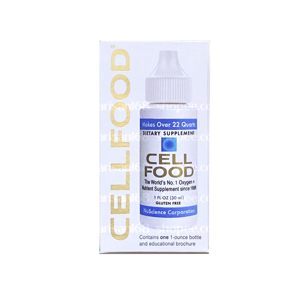 CELLFOOD by Nuscience Cell food Liquid Concentrate Oxygen + Nutrient Supplement - Supports Immune System, Energy, Endurance, Hydration &amp; Overall Health - Gluten Free, Non-GMO