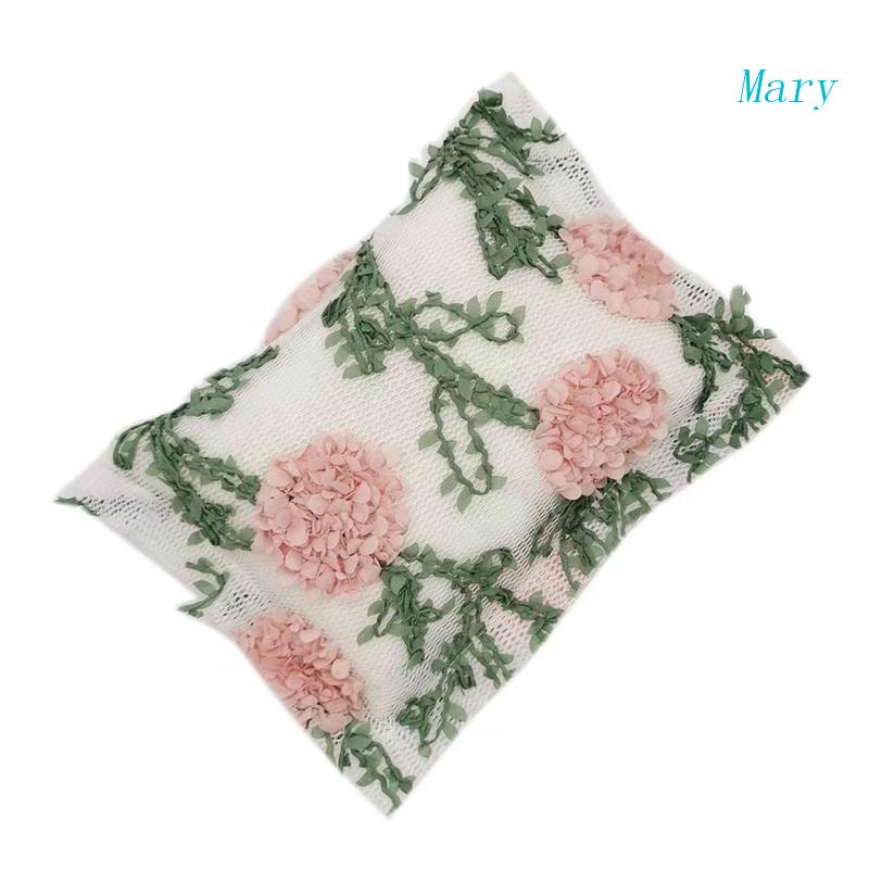 Mary Bantal Motif Bunga Untuk Properti Foto Bayi Newborn