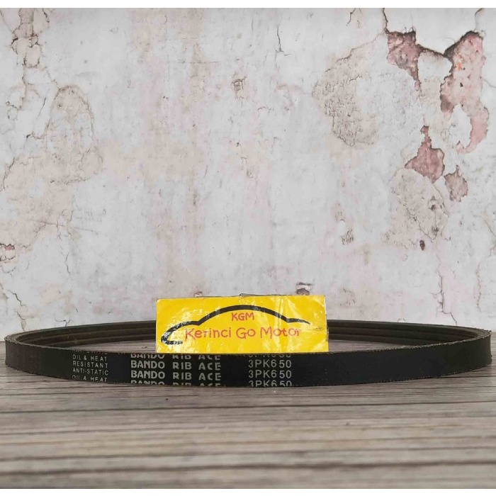 BANDO VAN BELT 3PK 650 RIB BELT TALI KIPAS 3PK-650 FAN BELT ALUR