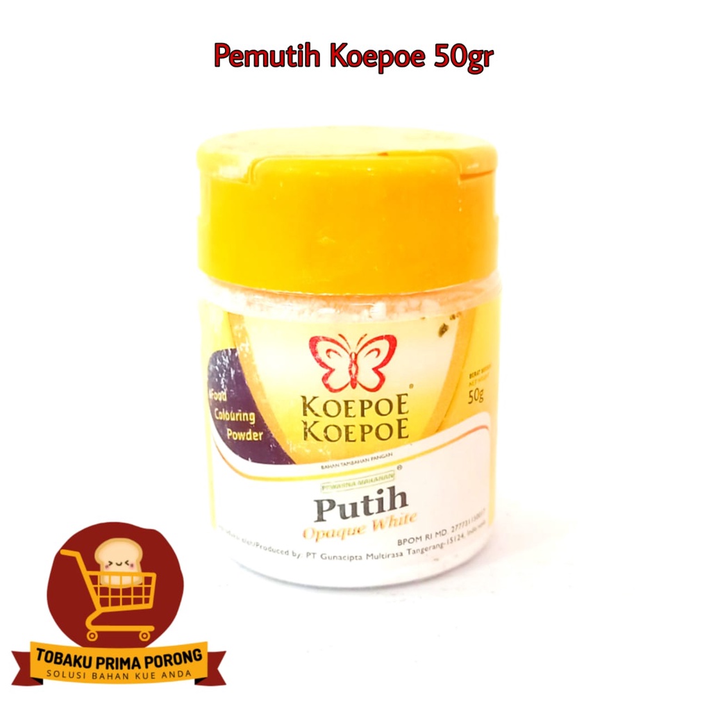 

PEWARNA PUTIH BUBUK KOEPOE 50gr / putih koepoe / bubuk pewarna