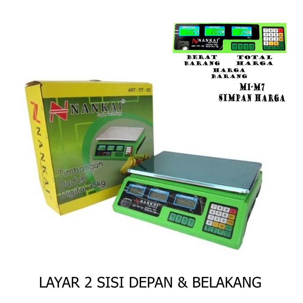 Timbangan Duduk Digital 35KG NANKAI / Timbangan DIGITAL Duduk 35 Kg NANKAI