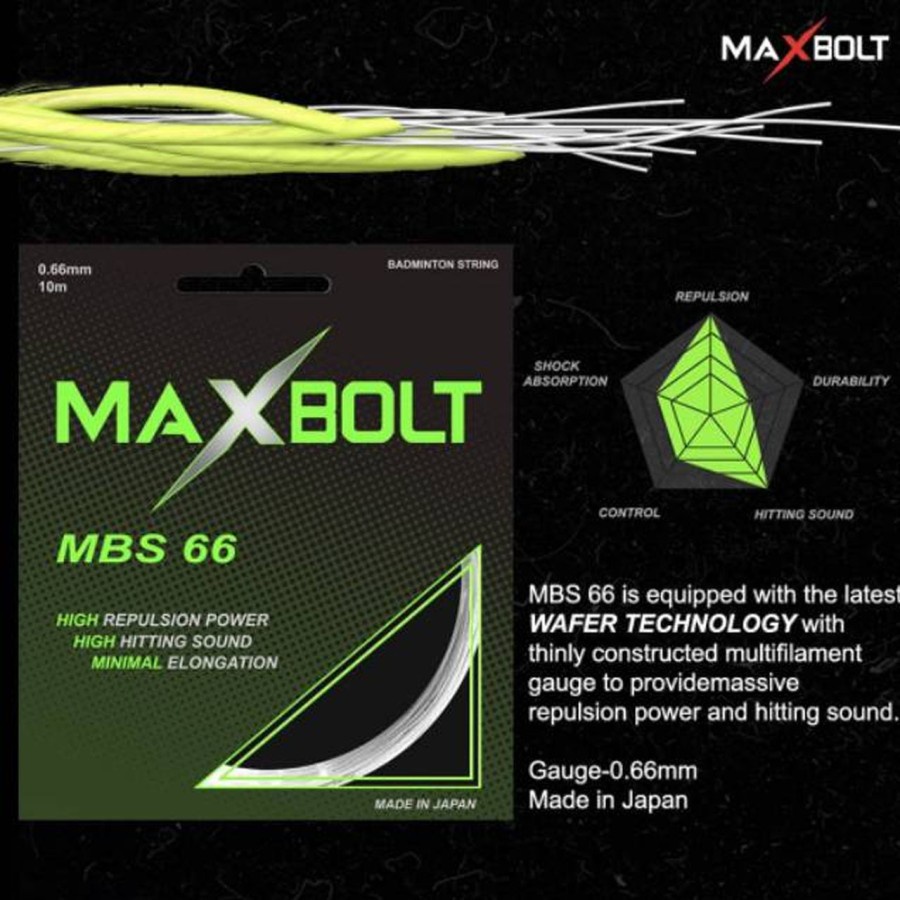 SENAR BADMINTON MAXBOLT MBS 66 / MBS 63 ORIGINAL