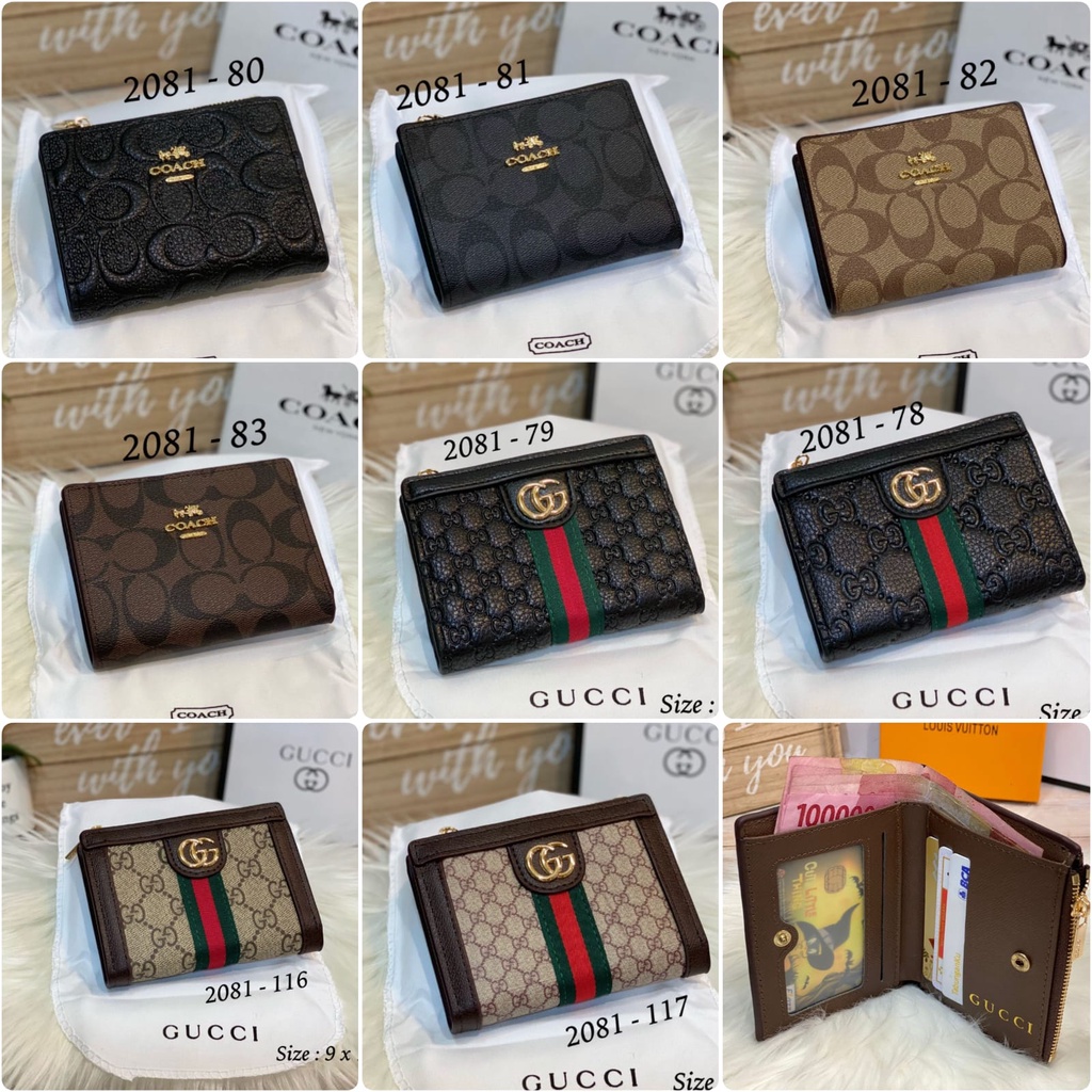 dompet lipat 2081/ dompet mini import murah / lv mini wallet / dompet import korea