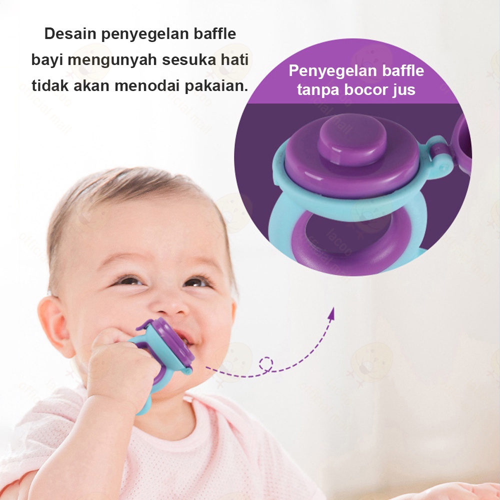 Lacoo Dot empeng buah bayi mpasi Baby fruit feeder multifungsi Baby pacifier