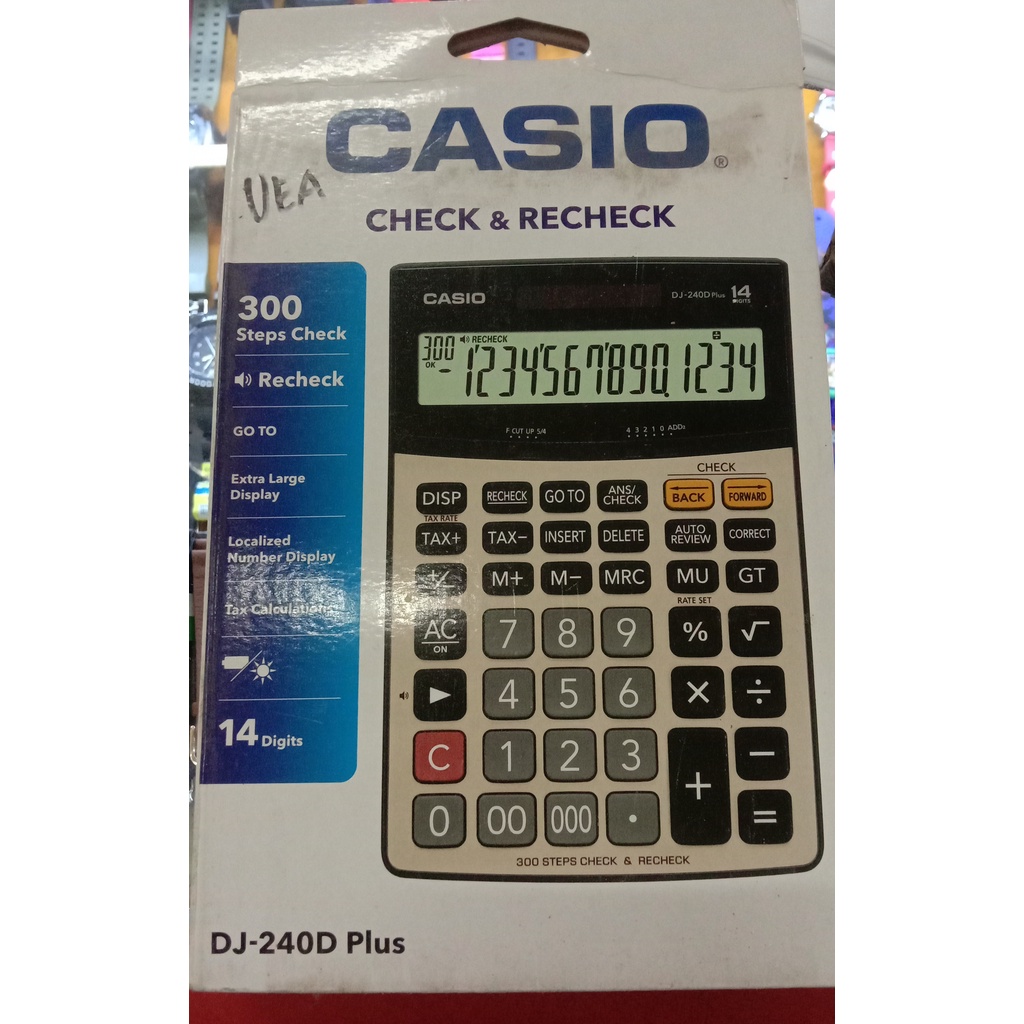 

KALKULATOR CASIO TAYPE DJ 240 D PLUS 14 DIGITS
