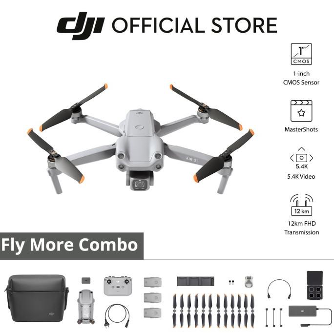 [ Promo ] Dji Mavic Air 2S Fly More Combo - 5.4K Video 20Mp - Garansi 1 Tahun - Drone Kamera Dan Aks