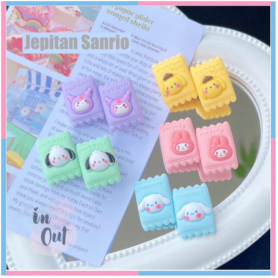 Jepitan rambut Sanrio Lucu / Jepit rambut anak Korea Fashion / Child Hairclip Jepit rambut kartun Cinamoroll Kuromi Purin Melody Pochacco gadis wanita ACC48