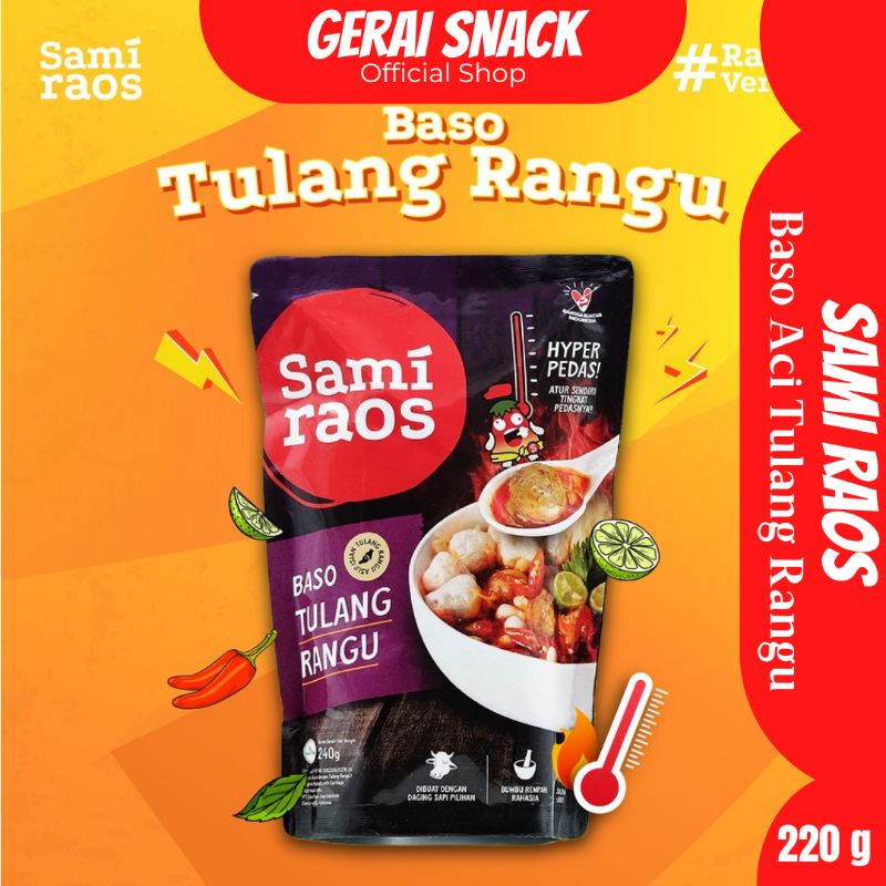 Baso Aci Geprek Tulang Rangu Sami Raos Pedasnya Juara Best Seller (240gr)